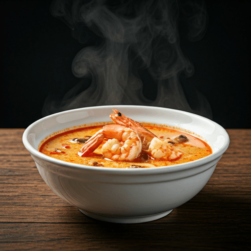 Tangy and spicy Thai soup with mushrooms and fresh herbs. Choice of beef, chicken, tofu, veggies, shrimp or combo